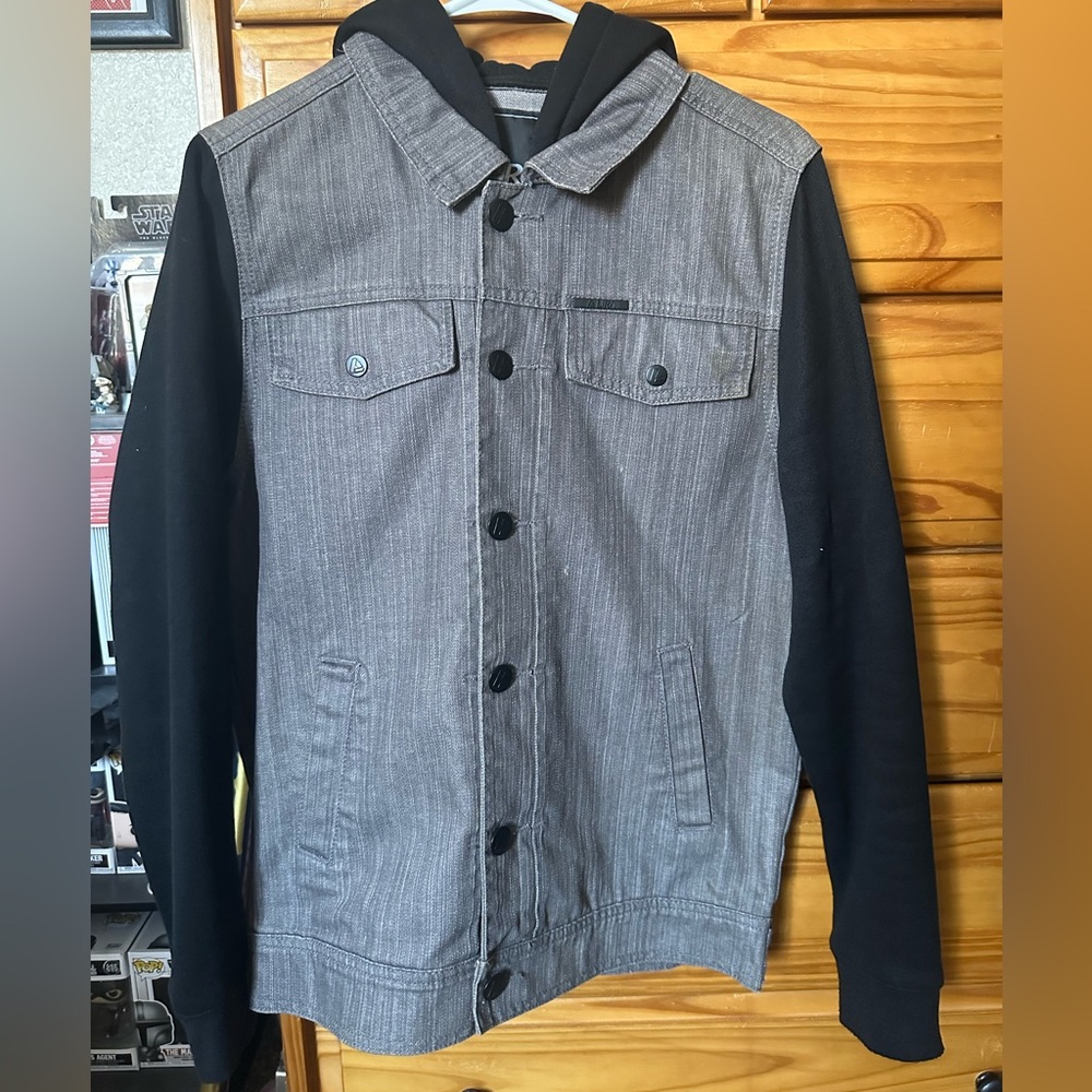 LIRA Hybrid Denim Vest Hoodie Jacket